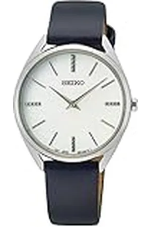 Seiko Reloj Analógico para Mujeres de Cuarzo con Correa en Cuero SWR079P1