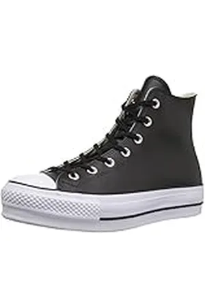 Converse Chuck Taylor CTAS Lift Clean Hi, Zapatillas Altas Mujer, Negro (Black/Black/White 001), 42 EU