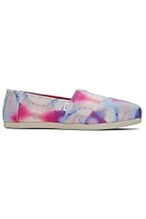 TOMS Alpargata Cloudbound, Mocasines Planos Mujer, Azul (Huella Solar Multibotánica Azul Cielo), 38 EU