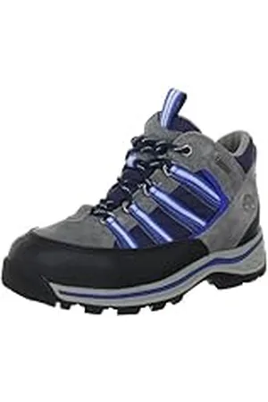 Timberland MAHOOSC GTX LCHKR GRY/BLU 37724 - Zapatillas de Deporte de Cuero Nobuck para niño, Color , Talla 33