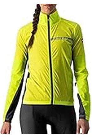 Castelli 4521529 SQUADRA ST. W JKT Jacket Mujer YELLOW FLUO/DARK GRAY Tamaño XS