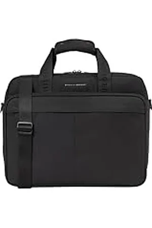Tommy Hilfiger Maletín para portátil Hombre Repreve con correa para el hombro, Negro (Black), Talla Única