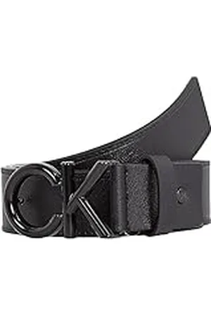 Calvin Klein Cinturón de Piel para Hombre, Negro (Ck Black), 115 cm