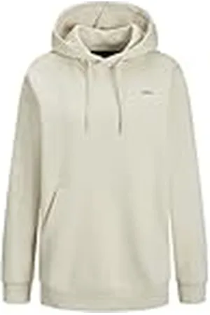 JJXX Jxabbie RLX LS Every Hood Swt Noos Sudadera con Capucha, Moonbeam/Print:Black Logo, L para Mujer