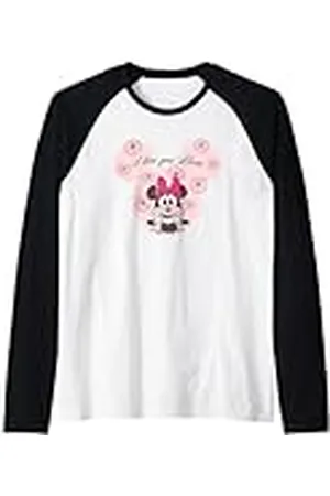 Minnie I Love You Mum Dia de la Madre Camiseta Manga Raglan