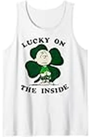 Peanuts San Patricio Charlie Brown Lucky Inside Camiseta sin Mangas