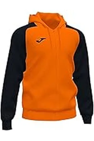 Joma Academy Iv Sudadera con capucha, Hombre, Naranja-negro, XS