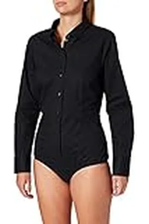 Seidensticker Bodybluse Langarm Slim Fit Uni Bügelfrei Blusa Mujer, A2, 36