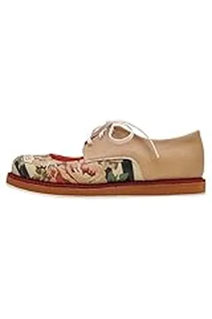 Dogo Pency, Zapatos Mary Jane de Mujer, Vintage Flowers, Zapatos Veganos Estampados,39 EU