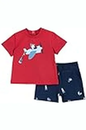 chicco Conjunto de Camiseta Y Pantalones Cortos, Chándal, Bebé-Niños, , 9 meses EU
