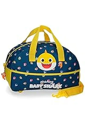 Baby Shark My Good Friend, Bolsa De Viaje 40cm Niños Unisex, (Blue), 24x40x18 Cms