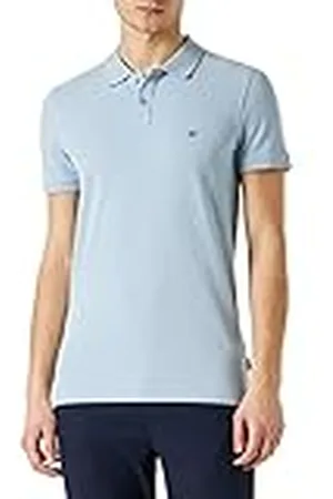 Wrangler Polo Camiseta, Espuma Azul, M para Hombre
