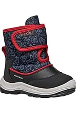 Geox B FLANFIL Boy B ABX, Bota de Nieve, Black/Red, 25 EU