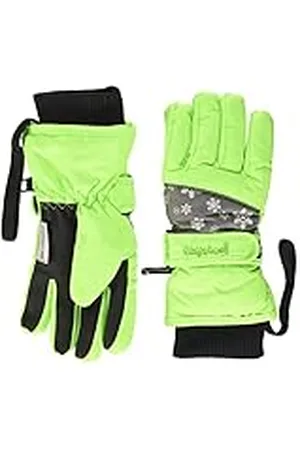 Playshoes Finger Gloves Snowflakes, Guantes Unisex Niños, Verde (Green 29), 4