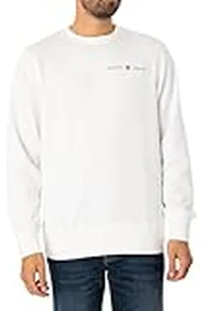 GANT Printed Graphic C-Neck Sweat Sudadera, Fuente de Huevo, M para Hombre