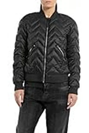 Replay W7807 Cazadora, 098 Negro, M para Mujer