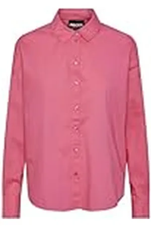 Pieces® Camiseta Holgada Pctanne LS Noos BC Blusas, Rosa Intenso, XL para Mujer