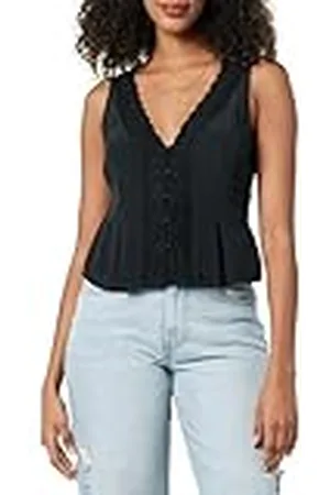 THE DROP Paloma Lace Trimmed Sleeveless Top Camisetas, , 4XL Grande