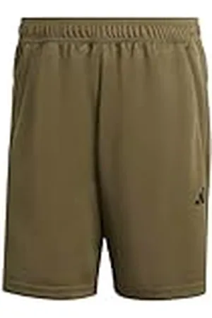 adidas Hombre Train Essentials All Set Training Shorts, Olive Strata/Black, S
