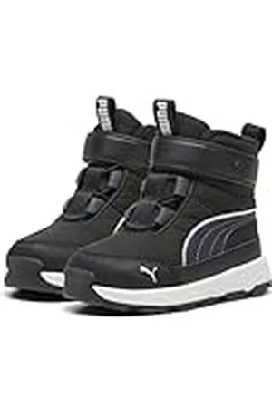 PUMA Evolve Boot AC+ INF, Zapatillas Unisex bebé, Black-Strong Gray White, 21 EU