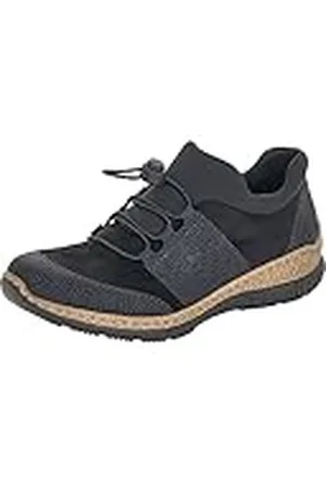Rieker N32x8-00, Zapatillas Mujer, Negro (Schwarz/Schwarz/Schwarz 00), 39 EU