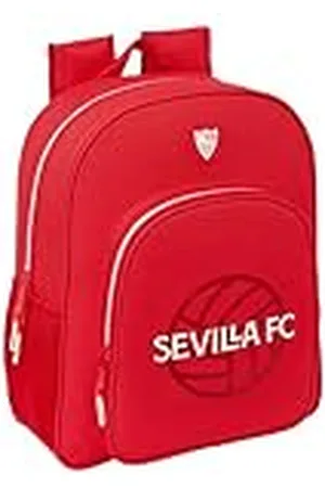 Safta SEVILLA FC - Mochila Escolar Niño, Mochila Infantil, Adaptable a Carro, Ideal para Niños en Edad Escolar, Cómoda y Versátil, Calidad y Resistencia, 32x12x38 cm, Color