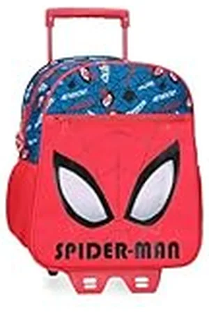 Marvel Spiderman Authentic Mochila Escolar con Carro 27x33x11 cms Poliéster 9,8L