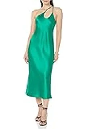 THE DROP Vestido Lencero para Mujer, Ashley, Asimétrico, , XL