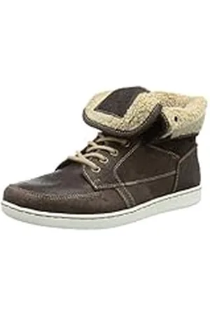 QS by s.Oliver Casual, Zapatillas Altas Hombre, marrón-Braun (Mocca Comb 312), 46 EU