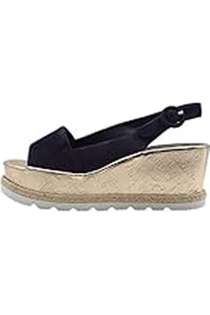 Högl Högl Corded, Sandalias con Plataforma Mujer, Azul (Blau 3200), 41 EU