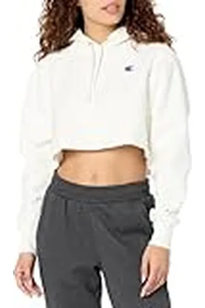 Champion Capucha Recortada de Tejido inverso Sudadera, , XL para Mujer