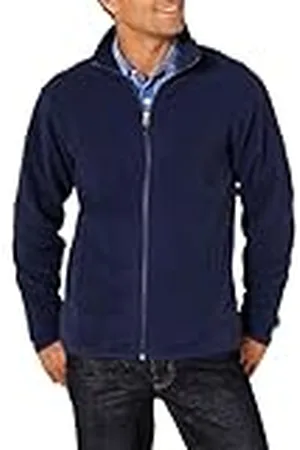 Amazon Chaqueta de Felpa con Cremallera Completa (Disponible en Tallas Grandes y Largos Especiales) Hombre, , L