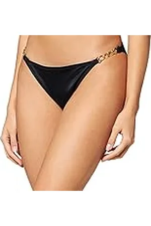 Dorina FILAO Bikini Tanga - Tela Micro Lisa con Accesorios de Cadena Dorada, Cobertura Mínima, Estilo Elegante para Playa o Piscina