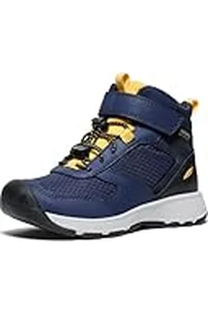 Keen Skua Mid Waterproof, Botas de montaña, Naval Academy/Yolk Yellow, 27 EU
