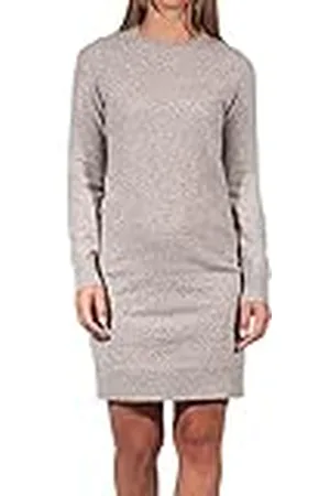 VERO MODA VMDOFFY LS O-Neck Dress GA Noos Vestido, Tinta Sepia/Detalle: Melange, S para Mujer