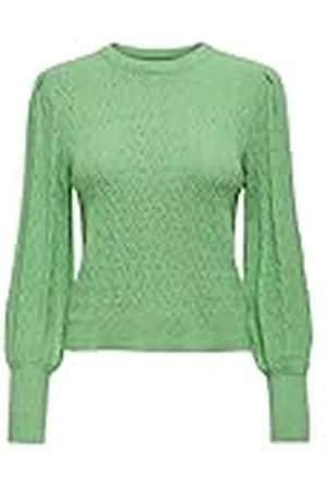 ONLY Onlkatia LS Struct Puff O-Neck CC Knt Jersey de Punto, , XL para Mujer