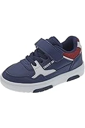 chicco Zapatillas Niño con Cierre de Gancho y Bucle y Cordones Elásticos, Cómodas, Flexibles y Transpirables, para Primavera, Otoño e Invierno, Zapatos Niño y Chico, Azul (4), 30 EU