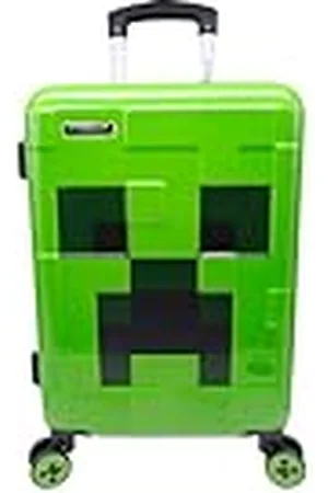 Minecraft Maleta Cabina - 4 Ruedas Giratorias y multidireccionales - Ruedas Dobles Personalizadas - Maleta rígida Muy Resistente con asa Extensible - 55 x 37 x 20 cm
