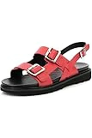 Kickers Neosummer, Sandalias Planas Mujer, Red, 38 EU