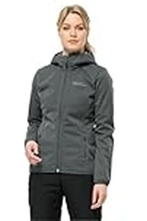 Jack Wolfskin Windhain-Sudadera con Capucha Chaqueta Softshell, , XS para Mujer