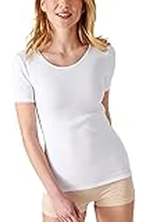 Damart Camiseta Thermolactyl de Manga Corta de canalé Fino Ropa Interior, , M para Mujer