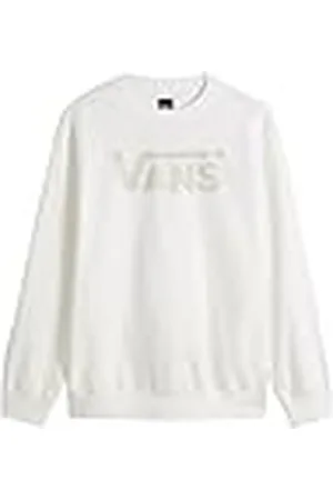 Vans Classic Crew-B Sudadera, White, XL para Hombre