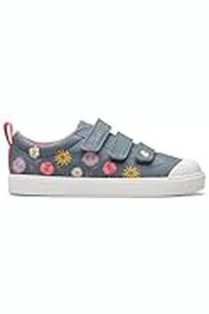 Clarks City Vibe K, Zapatillas Niños, Azul , 25.5 EU