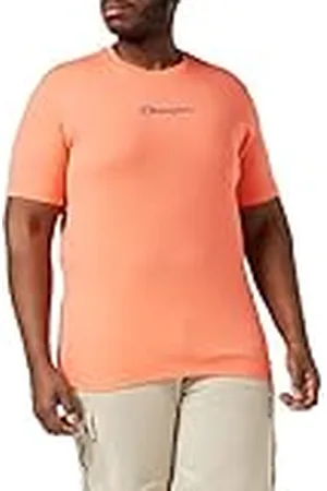 Champion Soft Fluo S/S, Camiseta, para Hombre, Salmón, XXL