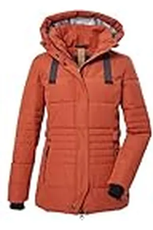 G.I.G.A. DX by killtec Mujer Chaqueta acolchada con capucha y cremallera/chaqueta funcional con aspecto de plumón GW 25 WMN QLTD JCKT, dunkelapricot, 44, 39930-000