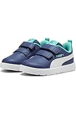 PUMA COURTFLEX V3 V INF, Zapatillas Unisex bebé, Blue Crystal White-Aquatic, 20 EU