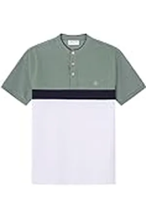 Springfield SPRINGFILED Polo piqué slim color block, Camiseta Polo Hombre, green, S