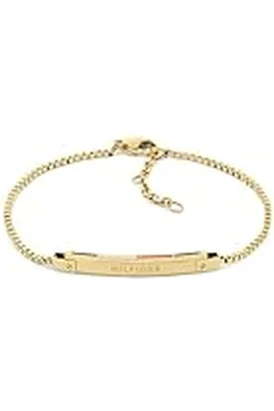 Tommy Hilfiger Jewelry Pulsera de Cadena para Mujer en Amarillo con la Icónica Bandera 2780953