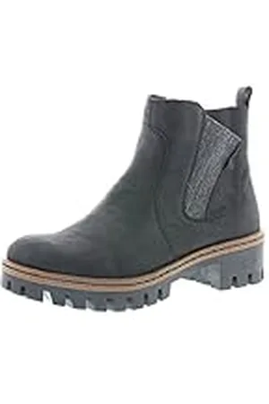 Rieker Herbst/Winter, Botas Chelsea Mujer, Negro (Schwarz/Anthrazit 01), 36 EU