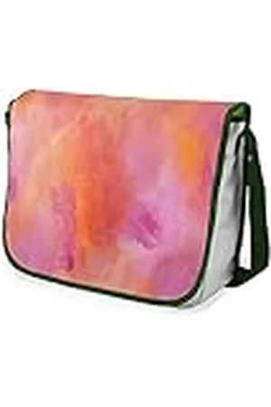 Bonamaison Bolso escolar de mensajero impreso digitalmente con correa caqui para estudiantes, bolsa cruzada, bolsa de mensajero, bolsa de hombro para la escuela, vuelta a la escuela, tamaño: 29 x 36